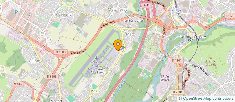 localisation de l'entreprise EGO-IN  EPAGNY METZ-TESSY