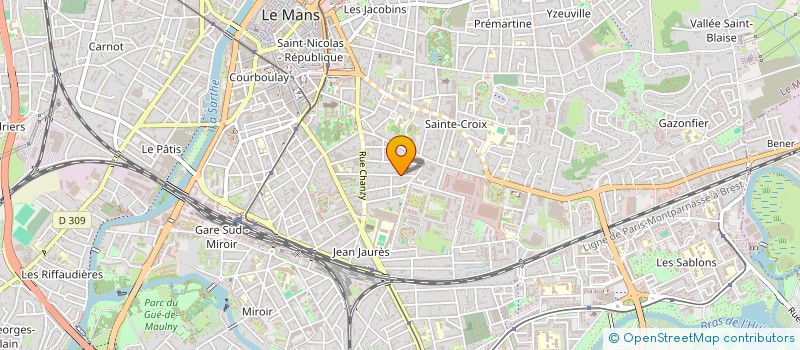 localisation de l'entreprise EGO INVEST  LE MANS