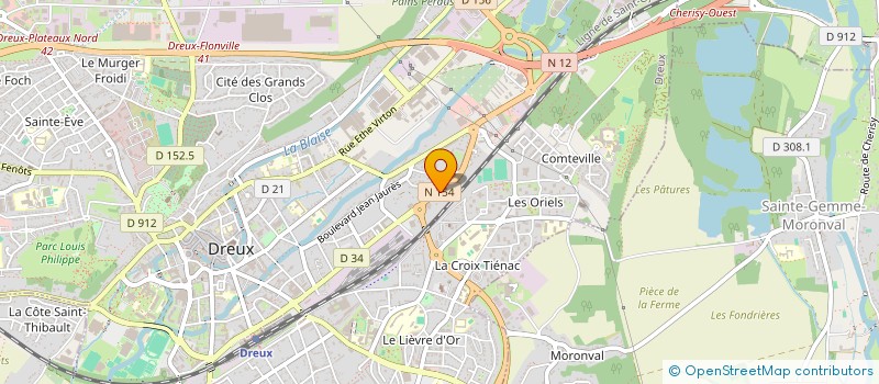localisation de l'entreprise EGO SECURITE PRIVEE à DREUX