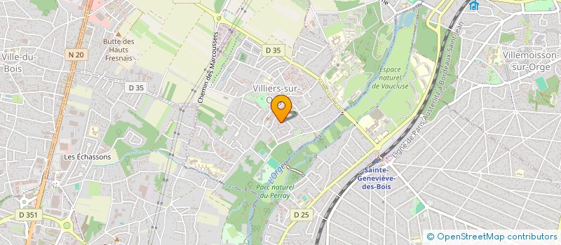 localisation de l'entreprise EGOA  VILLIERS-SUR-ORGE