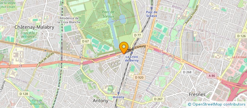 localisation de l'entreprise EGOBABY AND FRIENDS (EGOAF) à ANTONY