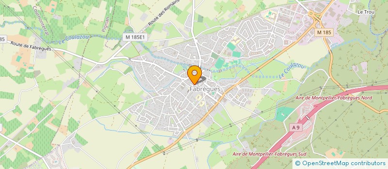 localisation de l'entreprise EGOINE  FABREGUES