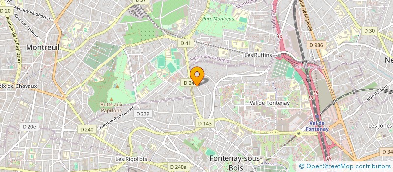 localisation de l'entreprise EGOL à FONTENAY-SOUS-BOIS
