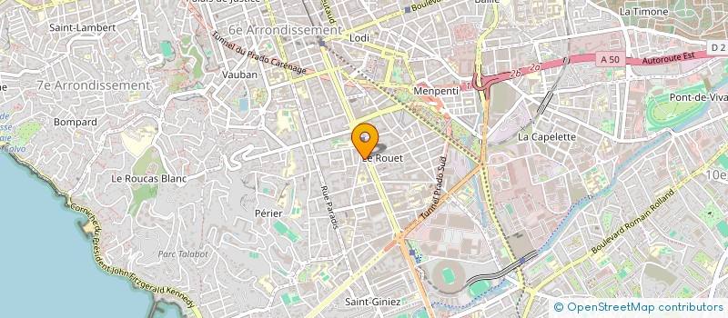 localisation de l'entreprise EGOLINEA ORIENTATION CONSEIL  MARSEILLE