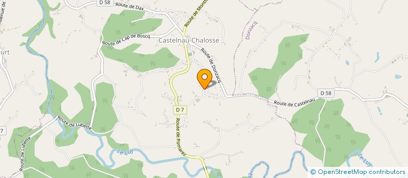 localisation de l'entreprise EGON  CASTELNAU-CHALOSSE