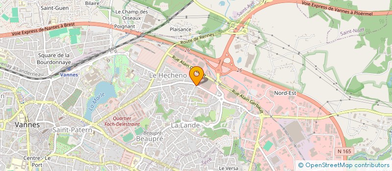 localisation de l'entreprise EGOR IMMOBILIER à VANNES