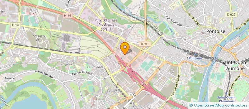 localisation de l'entreprise EGOS FORMATION à PONTOISE