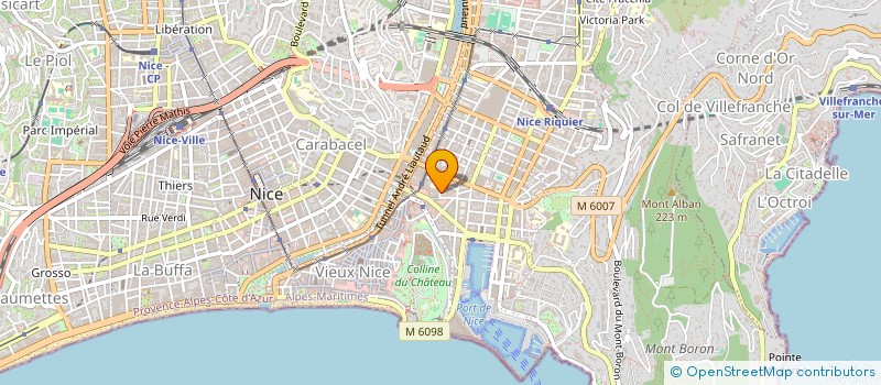 localisation de l'entreprise EGOS SAS à NICE