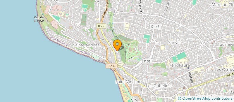 localisation de l'entreprise EGOTT  SAINTE-ADRESSE