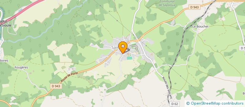 localisation de l'entreprise EGOUX  SAINT-OURS