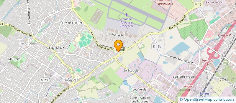 localisation de l'entreprise EGOVAP à CUGNAUX