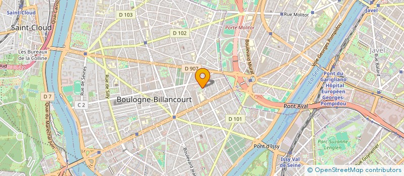 localisation de l'entreprise EGP 3000 à BOULOGNE-BILLANCOURT