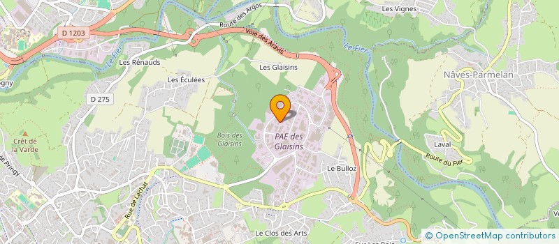 localisation de l'entreprise EGP 360 à ANNECY