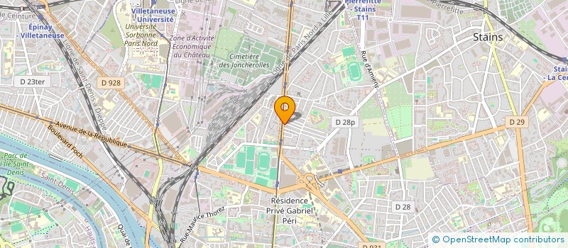 localisation de l'entreprise EGP à PIERREFITTE-SUR-SEINE