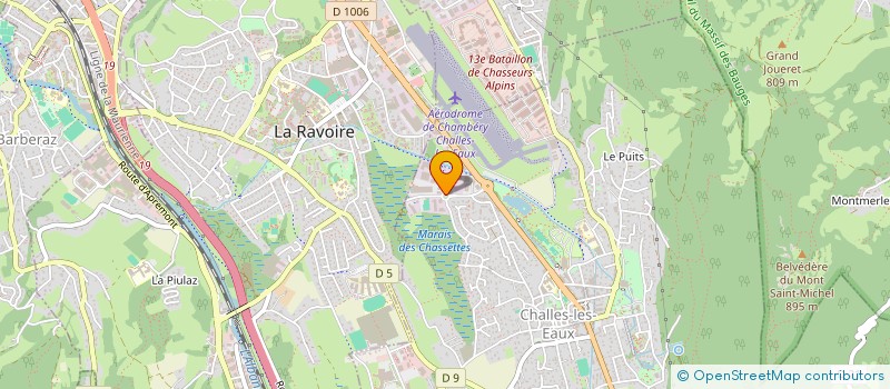 localisation de l'entreprise EGP CONSTRUCTION à CHALLES-LES-EAUX