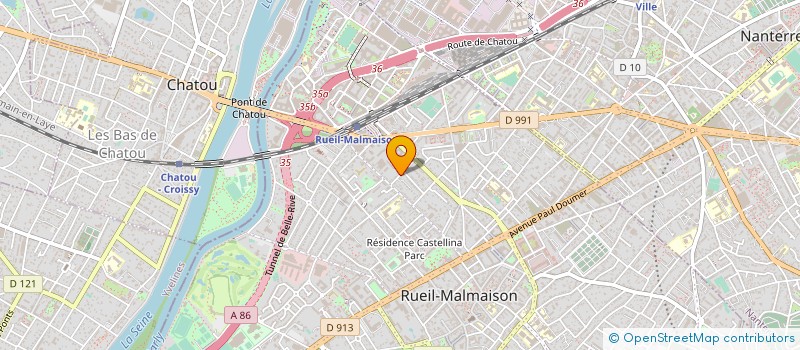 localisation de l'entreprise EGP ESTEVES à RUEIL-MALMAISON