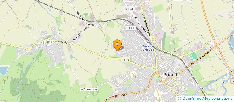 localisation de l'entreprise EGP FORETS  BRIOUDE