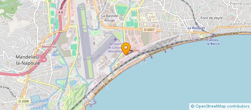 localisation de l'entreprise EGP GOURMET à CANNES