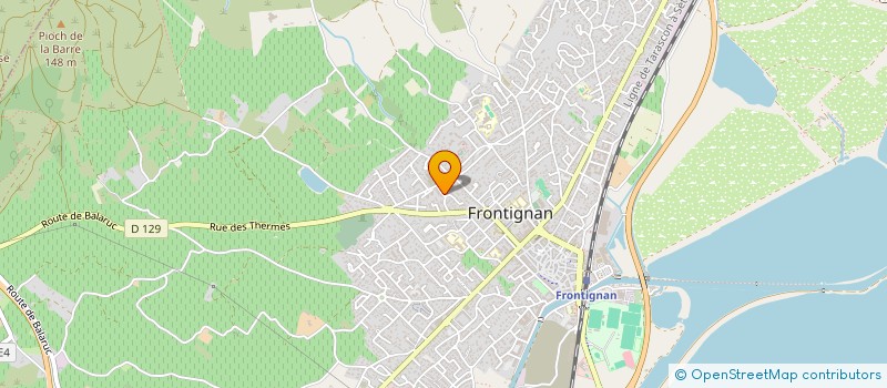 localisation de l'entreprise EGP MEDITERRANEE à FRONTIGNAN