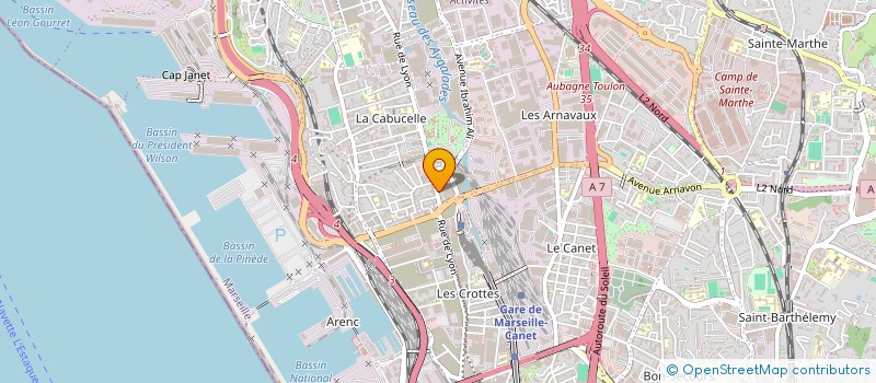 localisation de l'entreprise EGP PROVENCE à MARSEILLE
