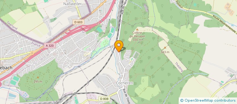 localisation de l'entreprise EGPC RENOV BAT INDUSTRIE  COCHEREN