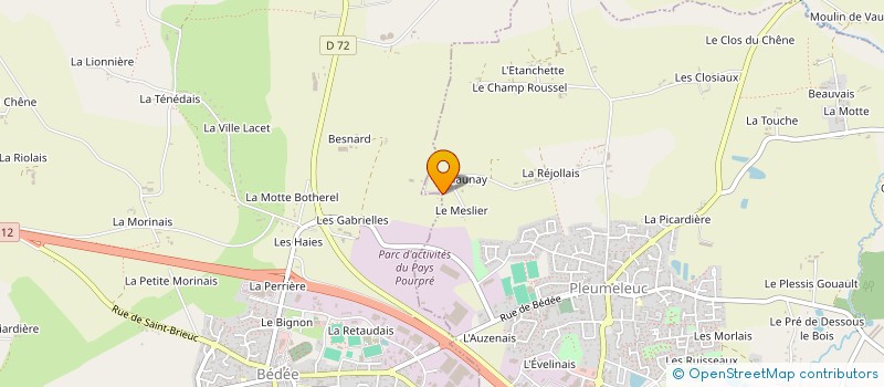 localisation de l'entreprise EGPJ à BEDEE