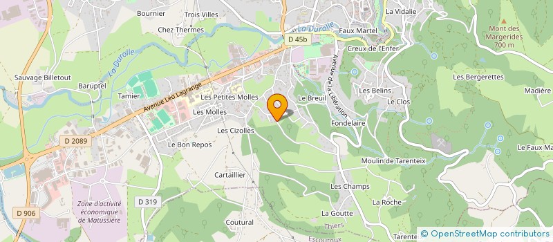 localisation de l'entreprise EGR BATIMENT à THIERS