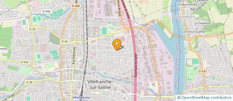 localisation de l'entreprise EGR ELECTRICITE GENERALE RIGHI à VILLEFRANCHE-SUR-SAONE