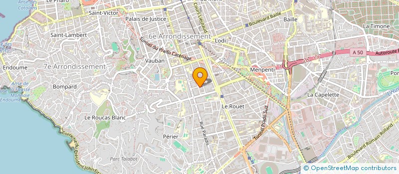 localisation de l'entreprise EGR IMMOBILIER à MARSEILLE