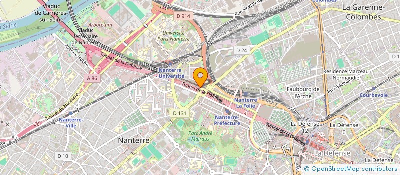 localisation de l'entreprise EGRADI ELEC  NANTERRE