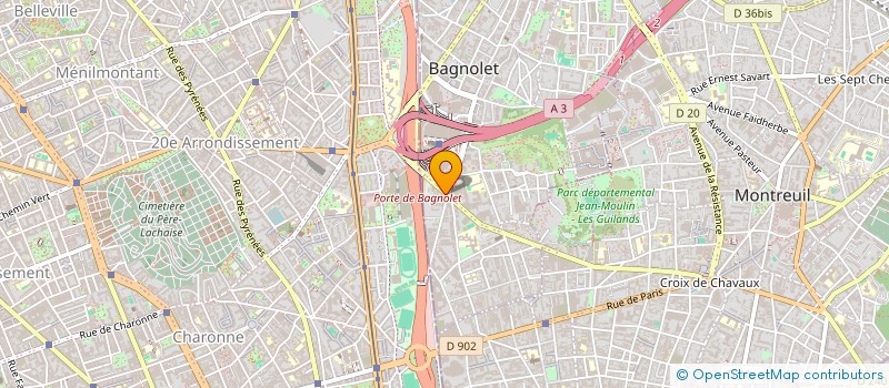 localisation de l'entreprise EGRAR INGENERIE à BAGNOLET