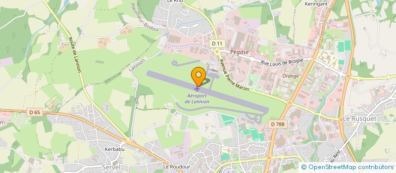 localisation de l'entreprise EGRAV  LANNION