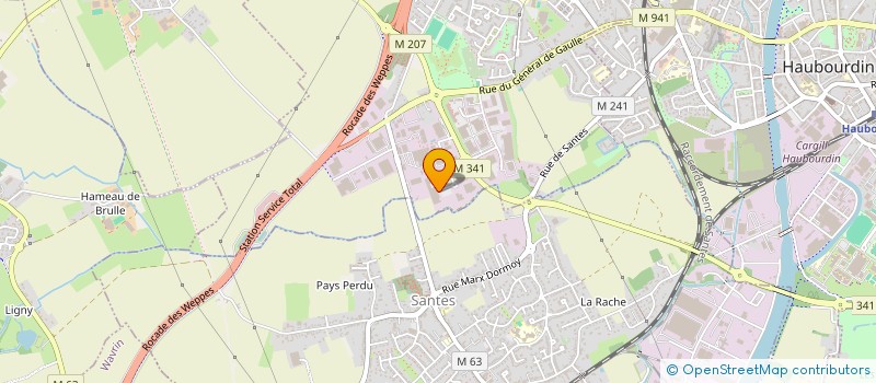 localisation de l'entreprise EGREGORE  HALLENNES-LEZ-HAUBOURDIN