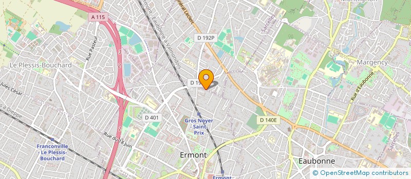 localisation de l'entreprise EGREGORE DEVELOPPEMENT à SAINT-PRIX