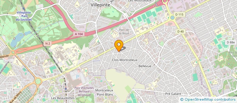 localisation de l'entreprise EGRF RO à VILLEPINTE