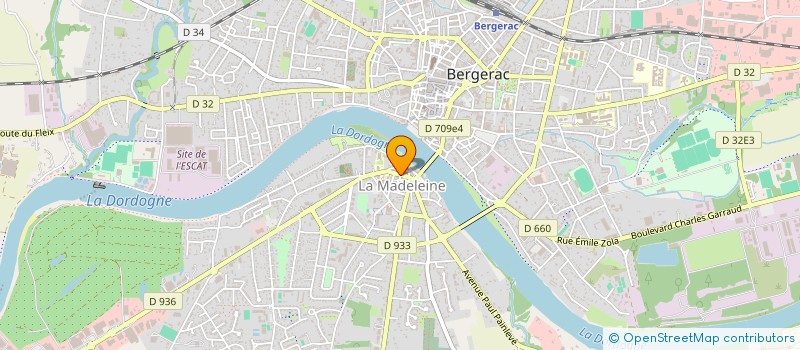 localisation de l'entreprise EGRHABITAT  BERGERAC