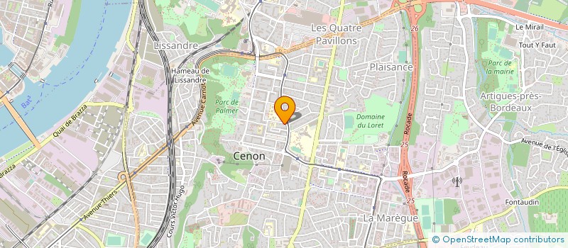 localisation de l'entreprise EGRI FERDUN CONSTRUCTIONS à CENON