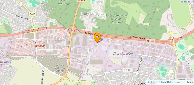 localisation de l'entreprise EGRPB MANAGEMENT à FLEURY-MEROGIS
