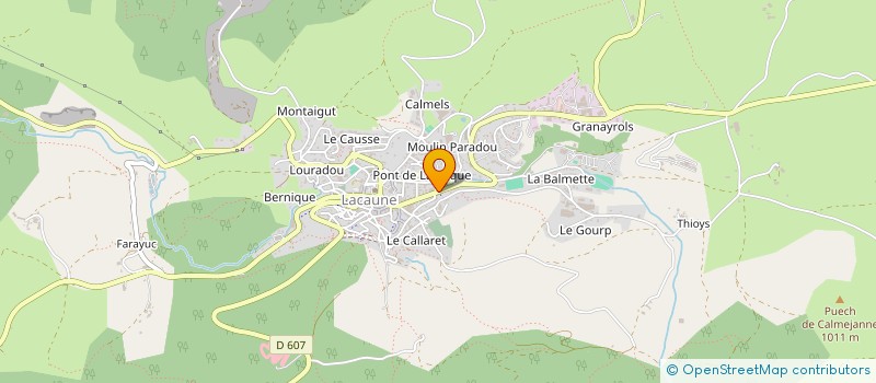 localisation de l'entreprise EGRS à LACAUNE