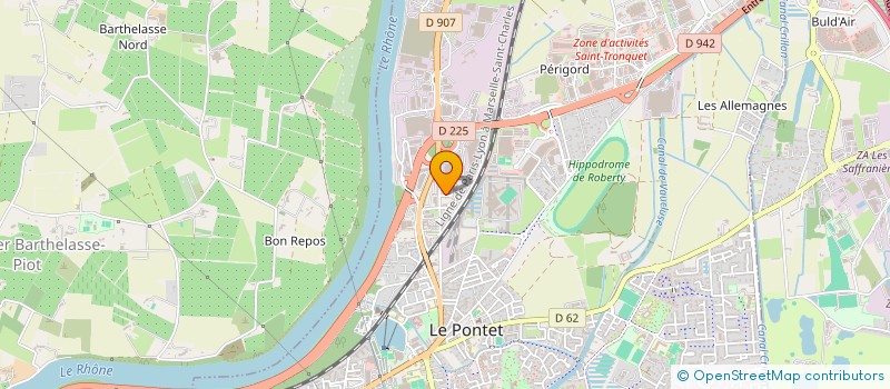 localisation de l'entreprise EGS  LE PONTET