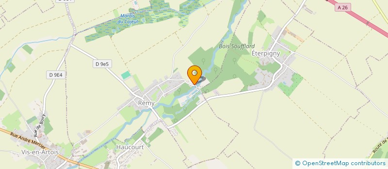 localisation de l'entreprise EGS  REMY