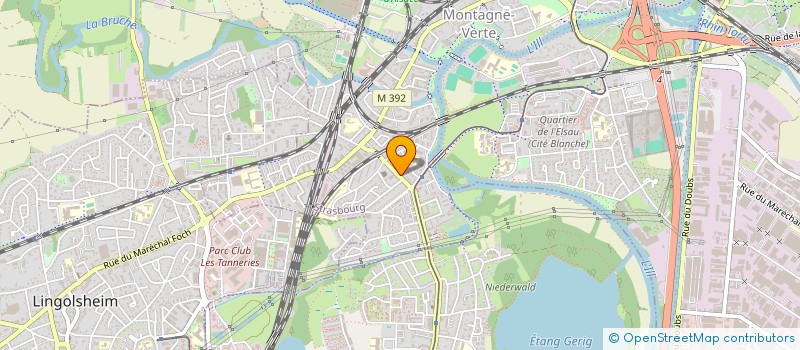 localisation de l'entreprise EGS à STRASBOURG