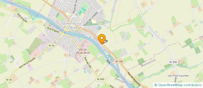 localisation de l'entreprise EGS - ERIC GHEYSENS SERVICES  QUESNOY-SUR-DEULE