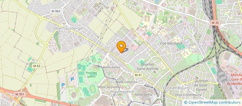 localisation de l'entreprise EGS INVEST  STRASBOURG