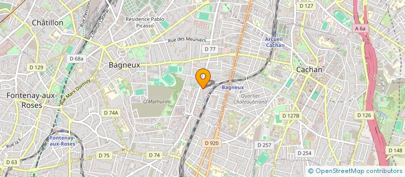 localisation de l'entreprise EGSA à BAGNEUX