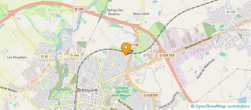 localisation de l'entreprise EGSC  BRESSUIRE