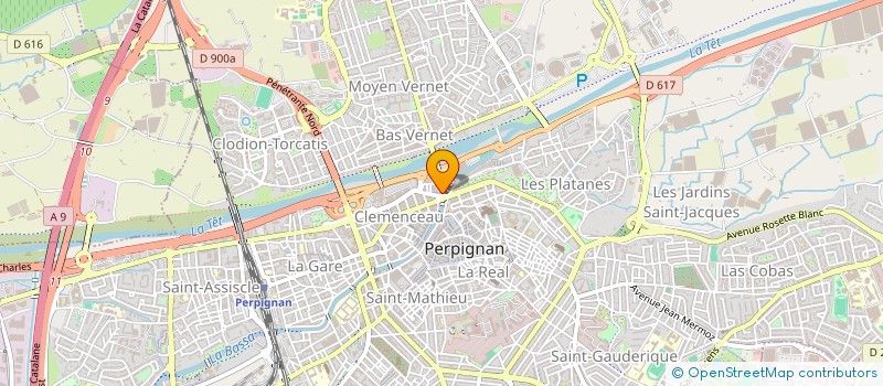 localisation de l'entreprise EGSCE  PERPIGNAN