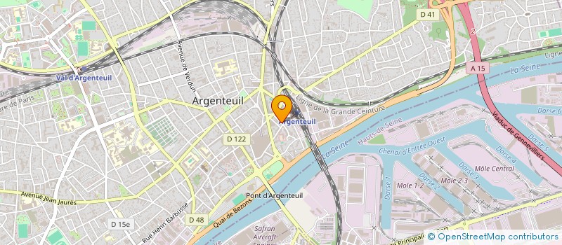 localisation de l'entreprise EGSE  ARGENTEUIL