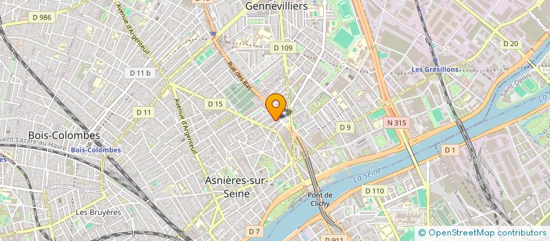 localisation de l'entreprise EGSO à ASNIERES-SUR-SEINE