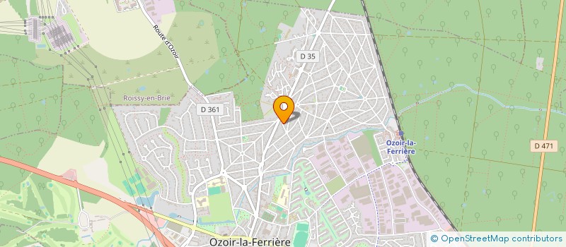 localisation de l'entreprise EGSO BATIMENT à OZOIR-LA-FERRIERE